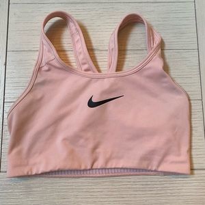 Light pink sports bra